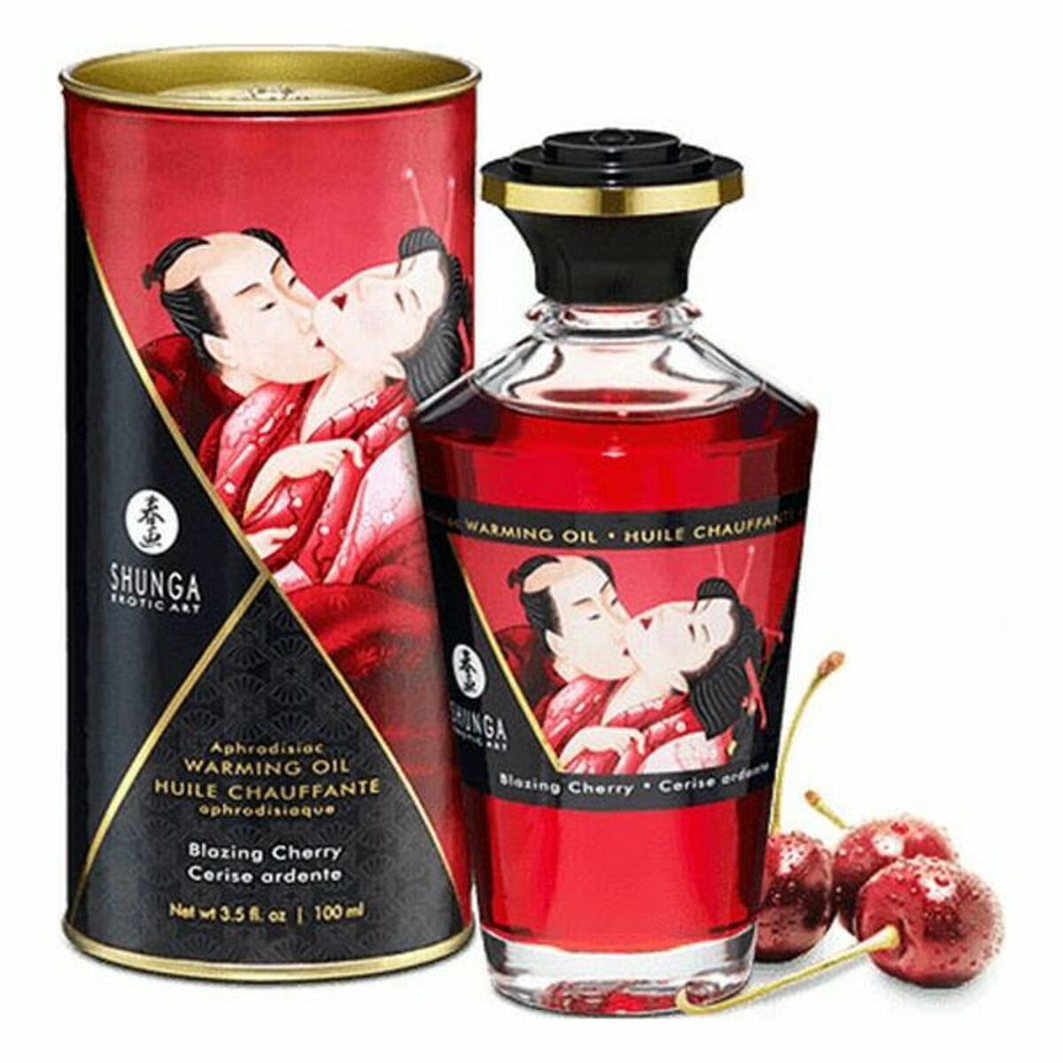 Shunga Erotische Massageolie Shunga Kers (100 Ml)