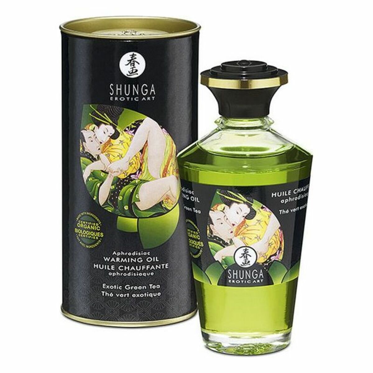 Shunga Erotische Massageolie Shunga Cc812100 Groene Thee (100 Ml)